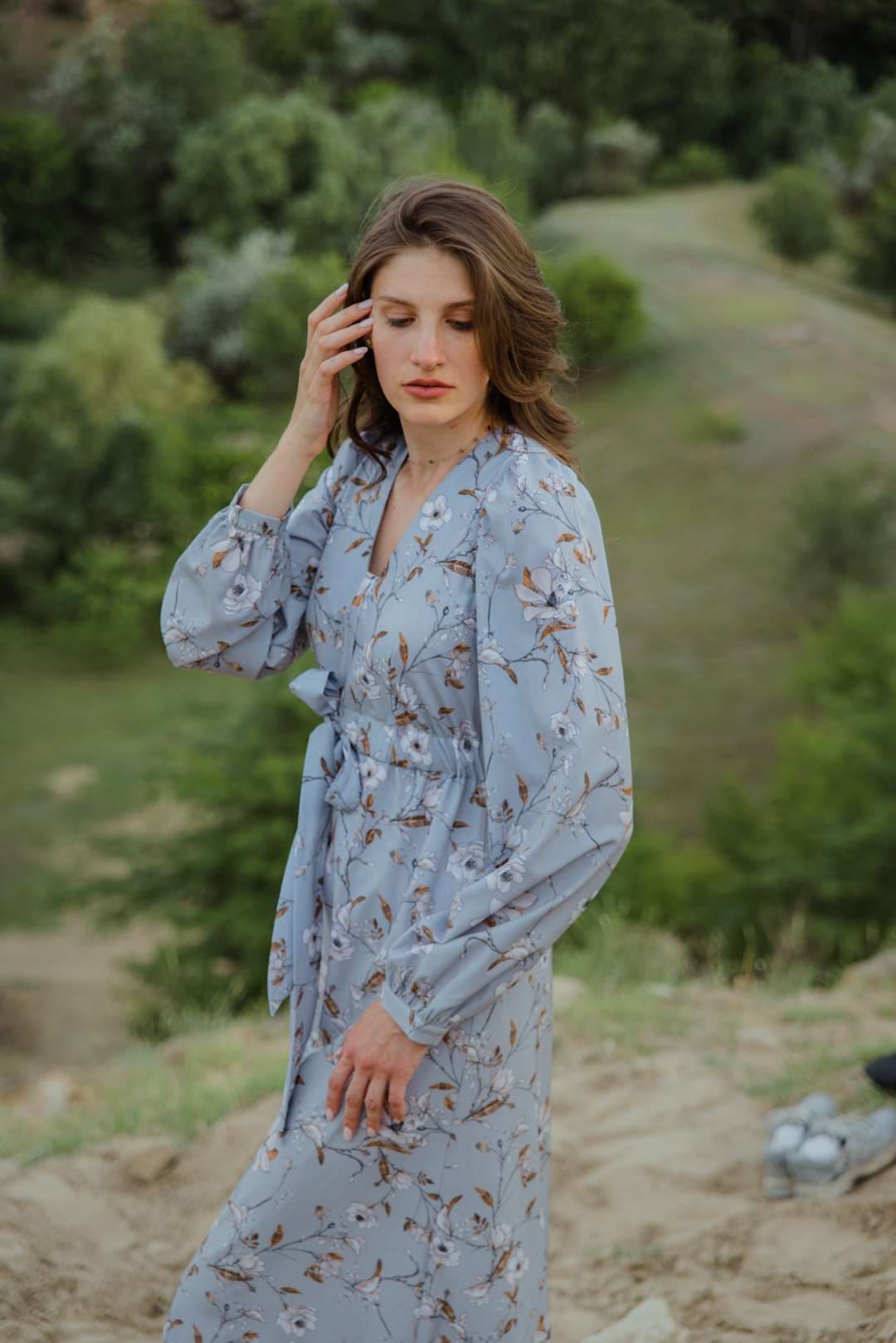 нежное платье с кулиской